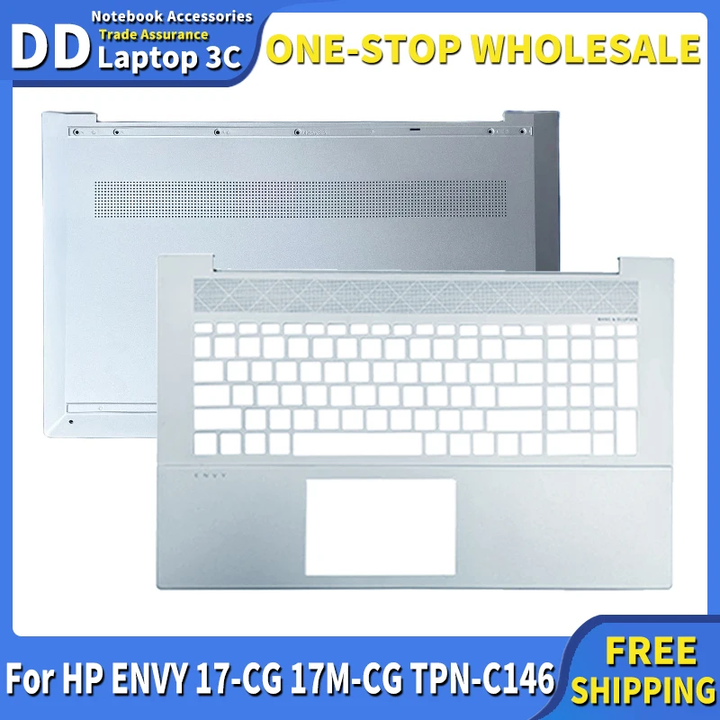 Original New Laptop Case for HP ENVY 17-CG 17M-CG 17M-CG0013DX TPN-C146 Palmrest Upper Cover Top Housing Bottom Case L87946-001