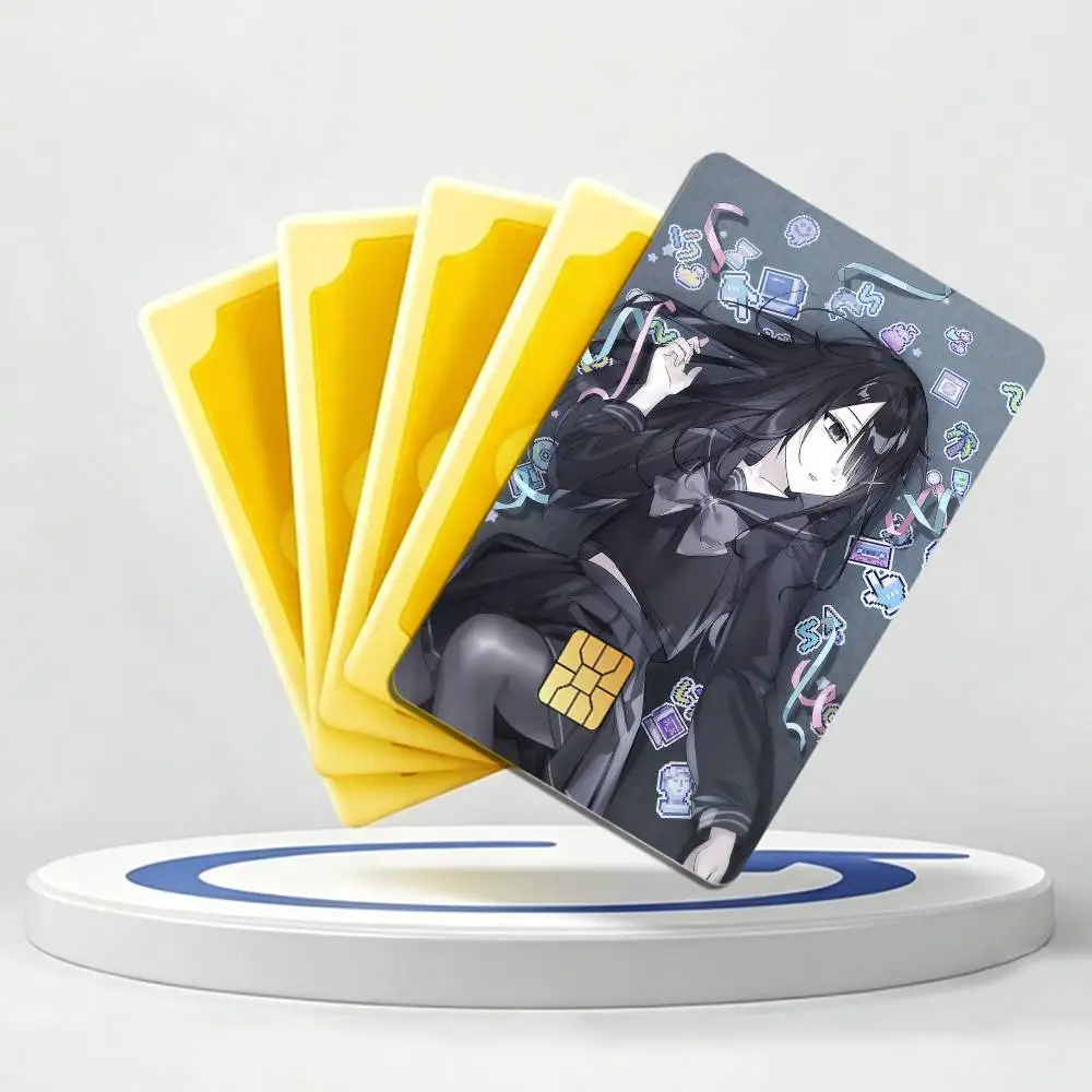 Manaka Nemu Euphoria Visual Novel Card Stickers for Bank Access Protective Waterproof Film Cover Sticker Gift