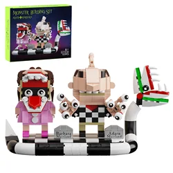 MOC Classic Movie Beetlejuices Barbara Maitland & Adam Maitland & Sandworm Building Block Puzzle fai da te giocattolo per bambini regalo di compleanno