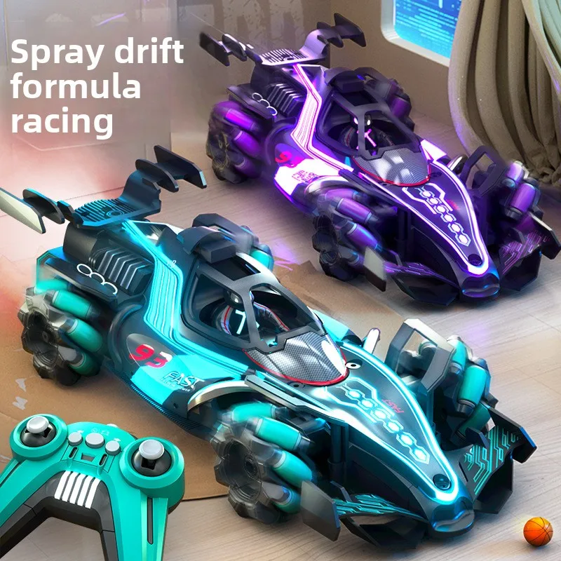 F1 Formula RC Car 4WD Drift Spray fog Remote Control Vehicle Gesture Sensing Racing Car Children's Toy kids gift usb charge