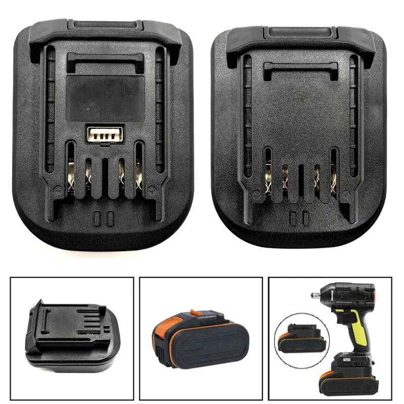 Battery Adapter Converter for Worx 4Pin Orange Battery Convert To for Worx 5 Pin Green 20V Cordless Power Tool Use