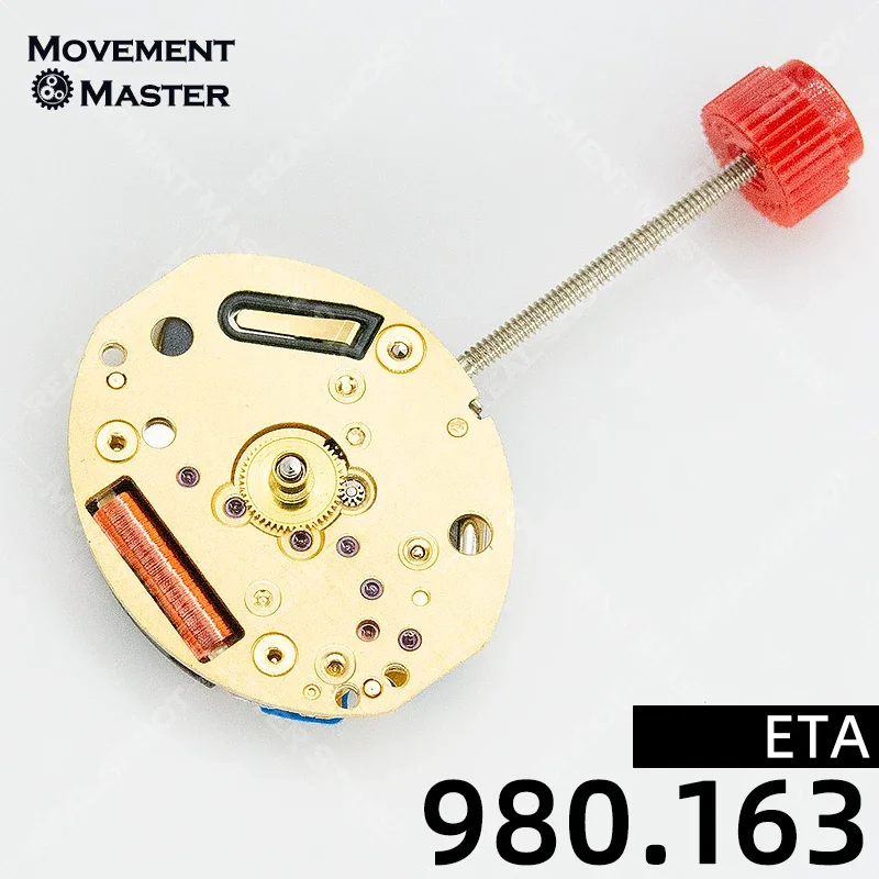 

New original ETA 980.163 Watch Quartz 2 Hands Movement Watch accessories Switzerland moving quartz electronic movement 980163