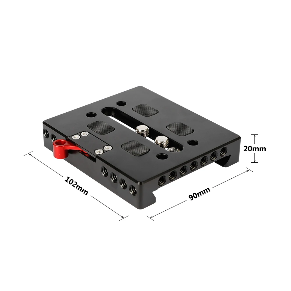 Kayulin Quick Release Baseplate With Locking Lever For ARRI Dovetail Bridge Plate Sled