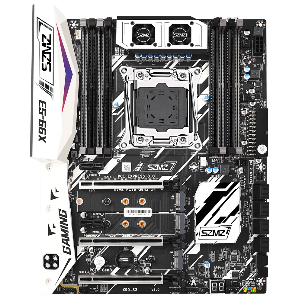 X99 Motherboard Set E5 2680 V4 Processor LGA 2011-3 Kit With 2X16=32GB DDR4 ECC RAM Support NVME M.2