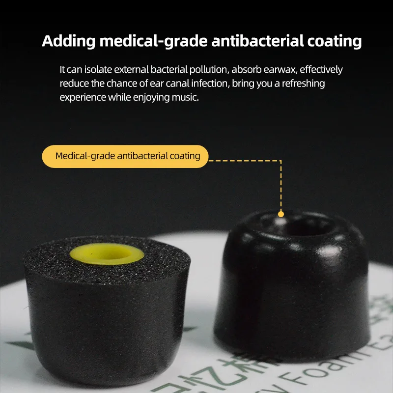 KZ الراقية الذاكرة القطن الأذن نصائح الأذن المقابس سماعات في الأذن رصد سماعات أذن سلكية عزل الضوضاء بطانة للأذن سماعة الأصلية
