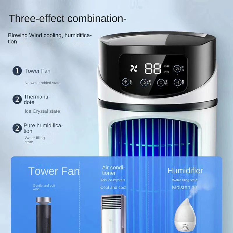 Portable Air Conditioner Home Mini Air Cooler Portable Air Conditioner For Office 6 Gears Wind