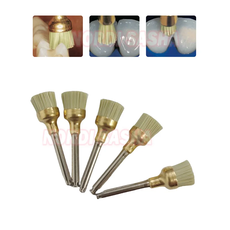 Kerr Occlubrush Polishing Brushes Assorted Kit REF2520 Dental Gold Brush Kerr Small/Regular Cup Point Polishing Brushes - view 5