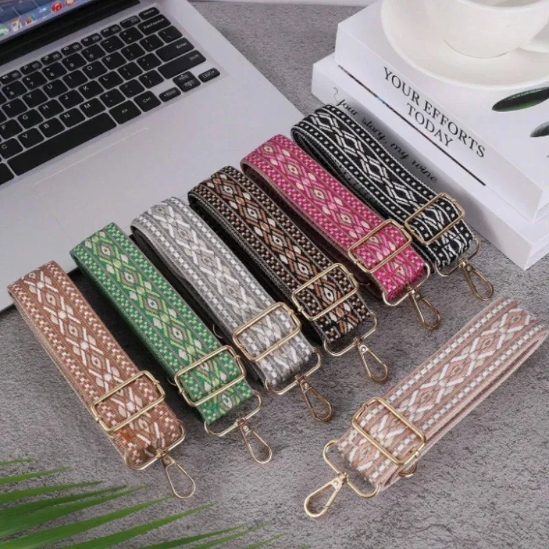 Vintage Crossbody Bag Wide Strap 2024 Women Replaceable Shoulder Bag Strap DIY Handles  Adjustable Parts Travel Bag  Accessories