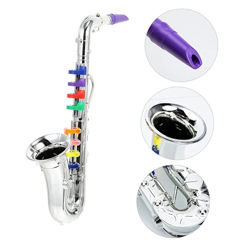 1 Stuk Kinder Saxofoon Muziek Speelgoed Koperblazers Muziekinstrument