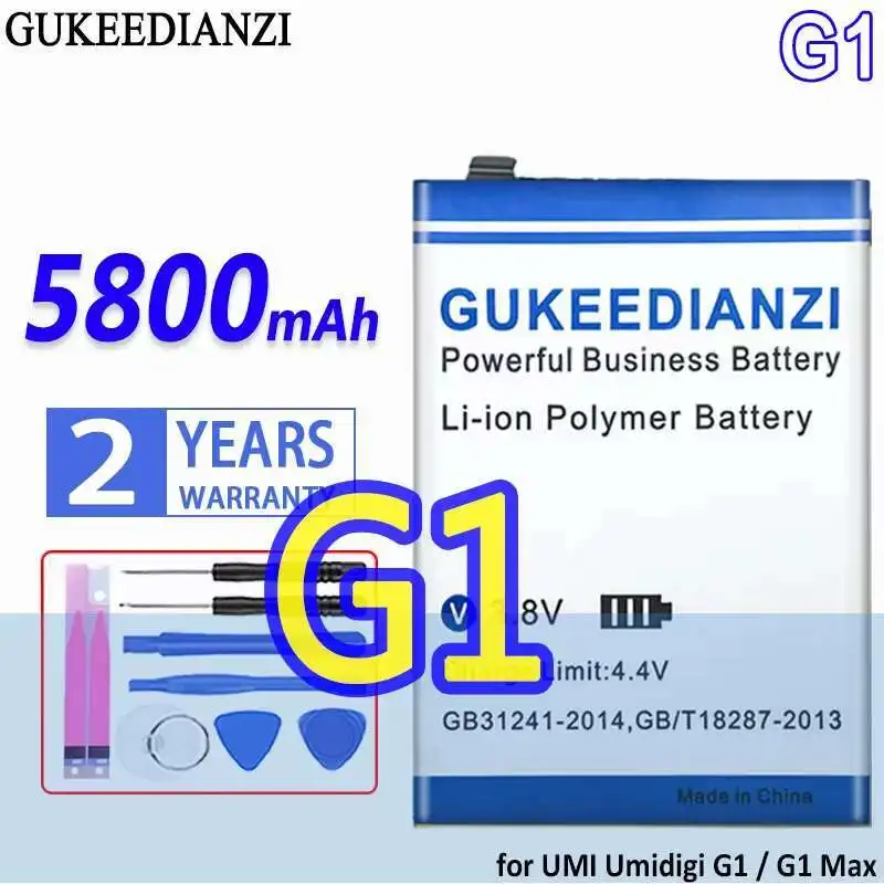 

Аккумулятор мобильного телефона 5800 мАч большой емкости для Umi Umidigi G1 C1 Max G1max C1max