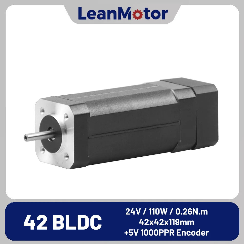 leanmotor-lm42bls100-x028ed-nema17-110w-brushless-bldc-motor-with-encoder-42mm-3phase-4000rpm-24v-with-hallsensor-for-3d-printer