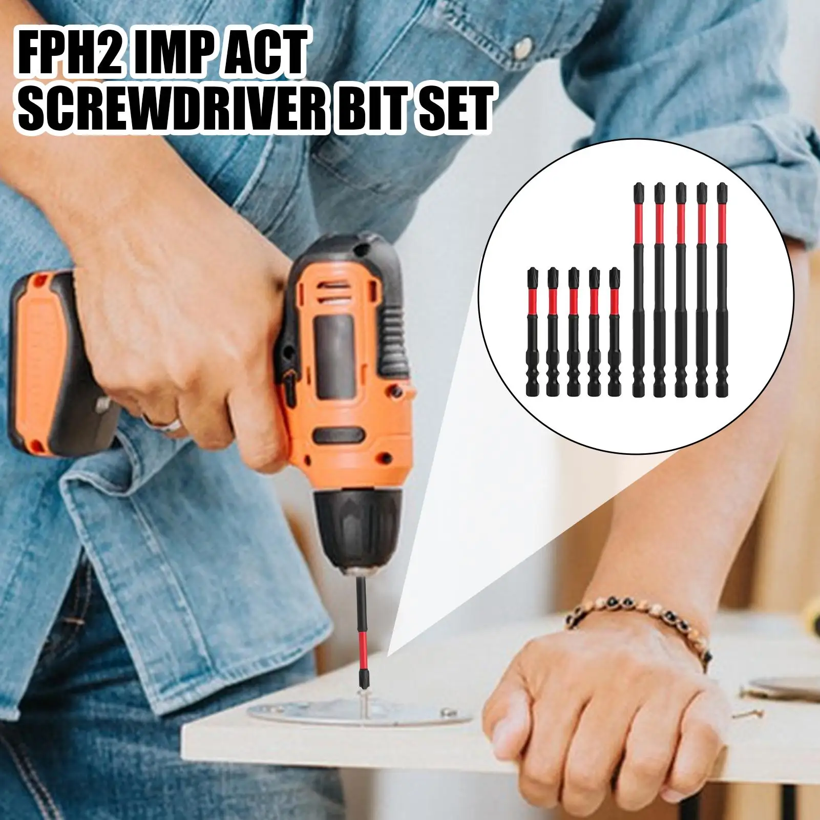 

Tough Screwdriver Bit Set Wear-Resistant Alloy Electricians Screwdriver Bit Set Non-Slip Home Repair Accessory For Home Repairs