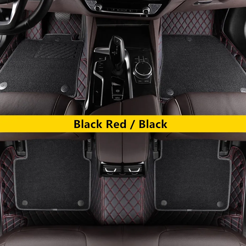 

Best quality! Custom special car floor mats for Hyundai Santa fe 5 seats 2025 non-slip double layers carpets for Santafe 2024