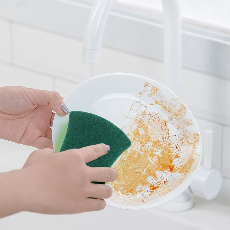 30pcs Multi-purpose A Doppio-faced Spugna Abrasiva Pastiglie Piatto di Lavaggio Scrub Spugna Macchie di Rimozione di Pulizia Scrubber Spazzola per Kitc