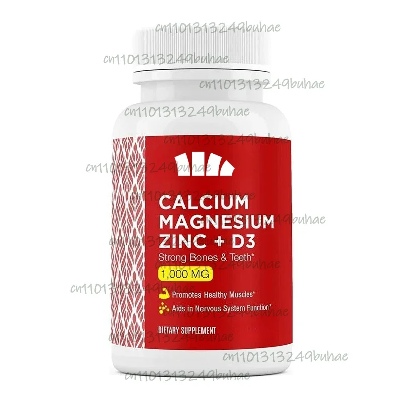 

Calcium Magnesium Zinc D3 Supplement - Calcium 1000mg - Magnesium 400mg - Zinc 25mg Plus Vitamin D3 | Non-GMO | Gluten Free