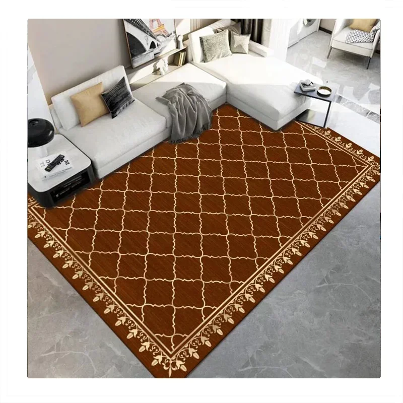 Home wall to wall carpet  Abstract Print Rug Super Soft Living Room Faux Cashmere Rug Carpet Factory Direct Sale