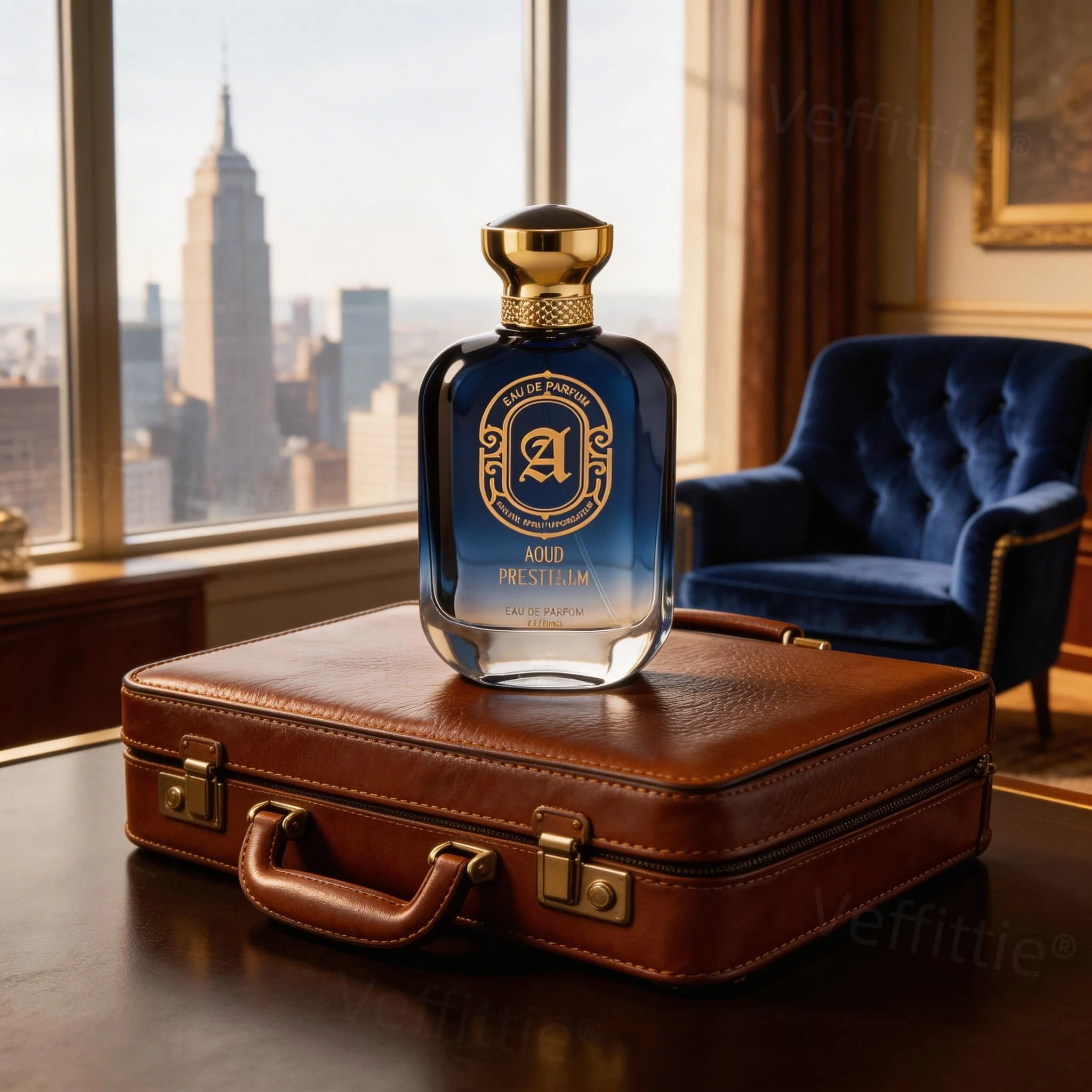 Executive Bergamot Cedar  Eau De Parfum, Long Lasting Crisp Woody Blend, Formal Office, Polished Professional Workplace Setting