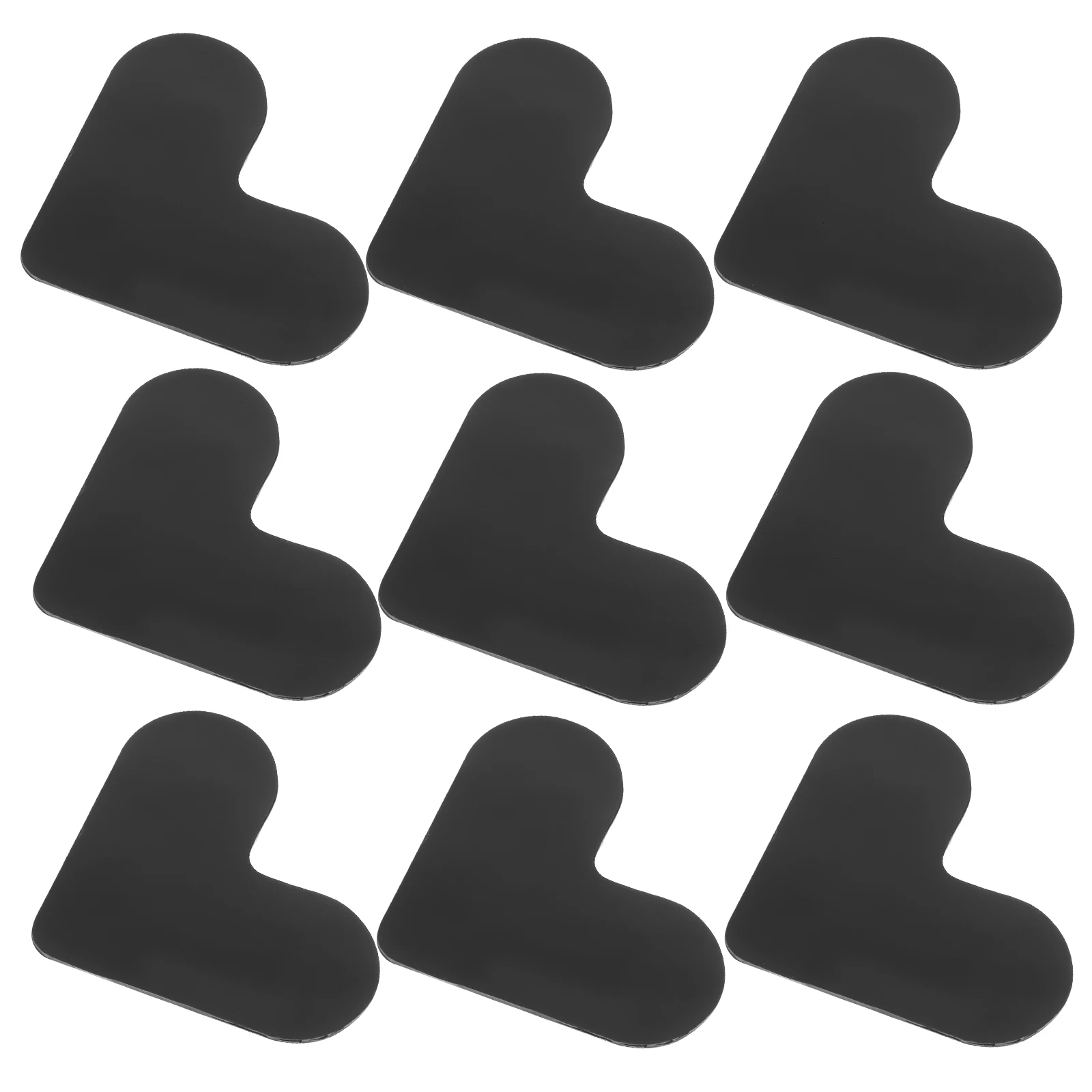 

12pcs Black PU Washable Non-slip Carpet Grippers Rug Stabilizer Reusable Bath Mat Holder Anti-skid Home