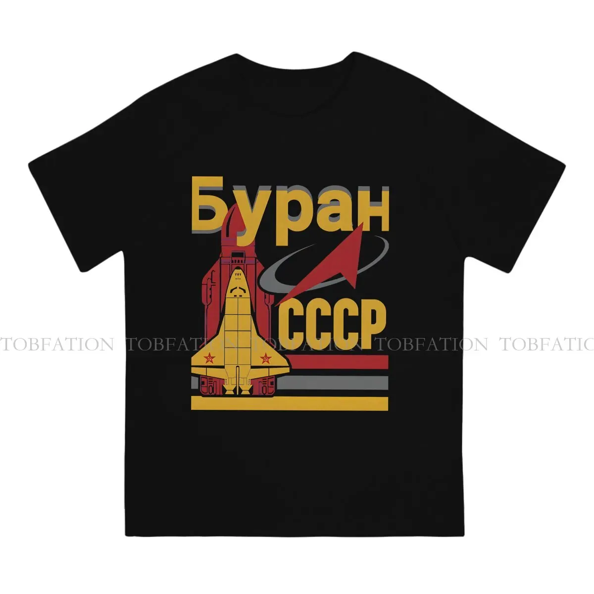 Russian Buran Space Program CCCP O Neck TShirt Russian USSR CCCP Pure Cotton Original T Shirt Men Clothes Oversized Big Sale