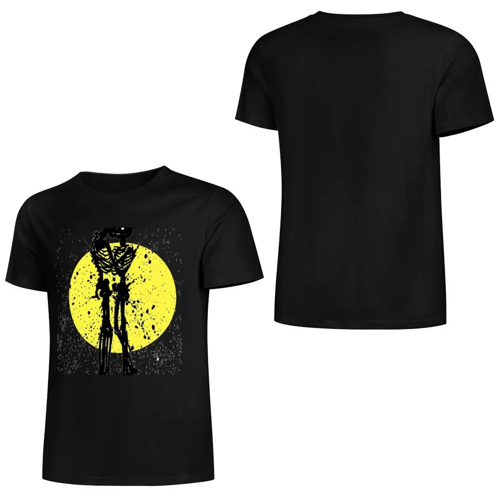 SKELETON KISS T-Shirt shirts graphic tees Short sleeve tee boys whites mens cotton t shirts