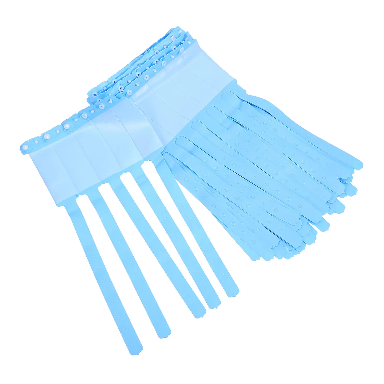

100Pcs Hospital Wristbands Blank Disposable PVC Writable Identification Wristbands for Patient Tracking Facilities Use