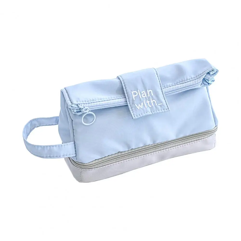 Kapazität Feder mäppchen Kapazität Bleistift Tasche mit Hands ch laufe glatten Reiß verschluss Mechanismus Student Briefpapier Aufbewahrung koffer 3c für die Schule