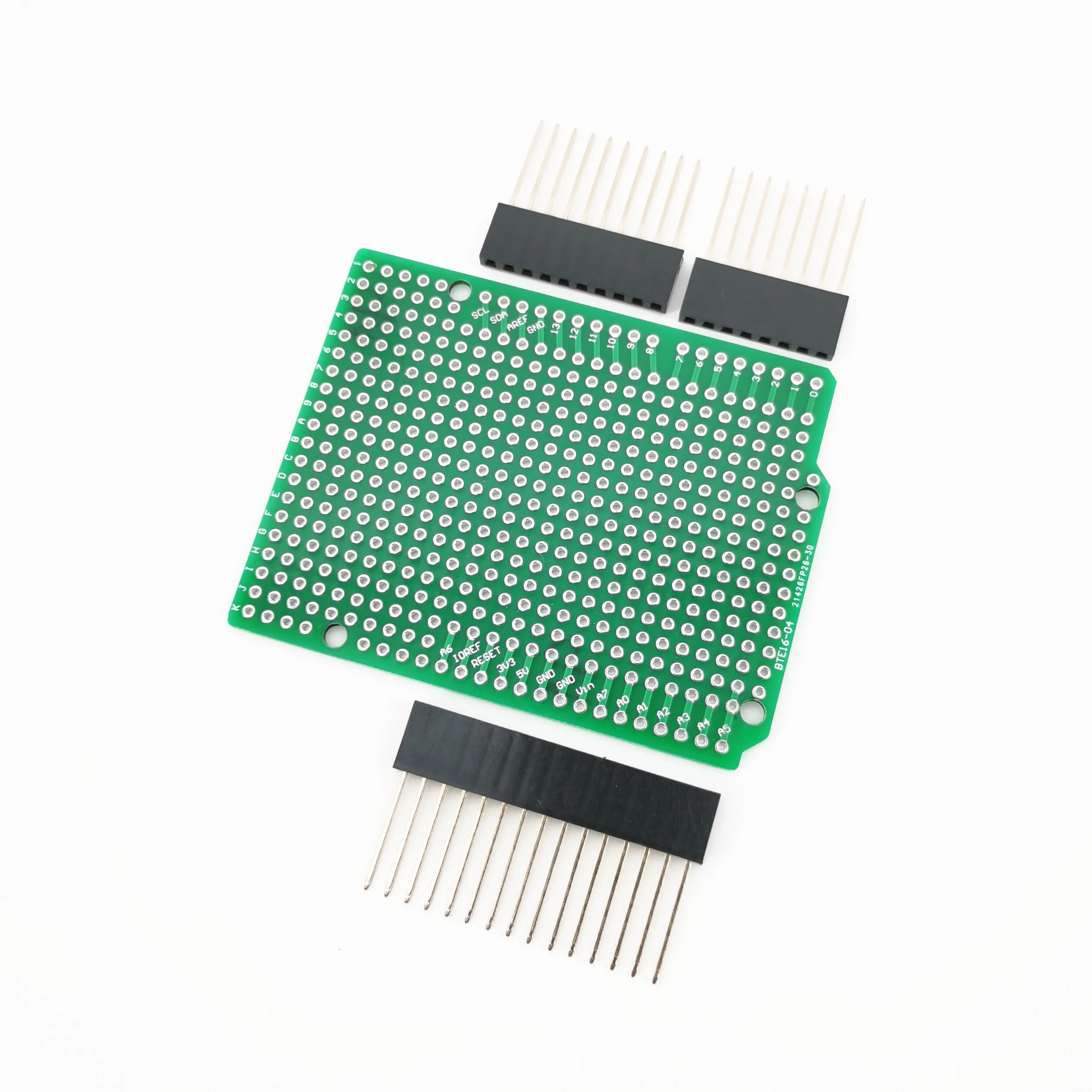 Prototype PCB Expansion Board For ATMEGA328P UNO R3 Shield FR-4 Fiber Breadboard 2.54mm Pitch With Pins DIY One