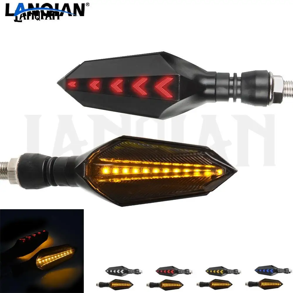 Universal Motorcycle Turn Signal Flowing Water Flashing Led Light Tail Light For Yamaha YZF R1 r3 R6 R15 R25 R125 2004-2015 2016