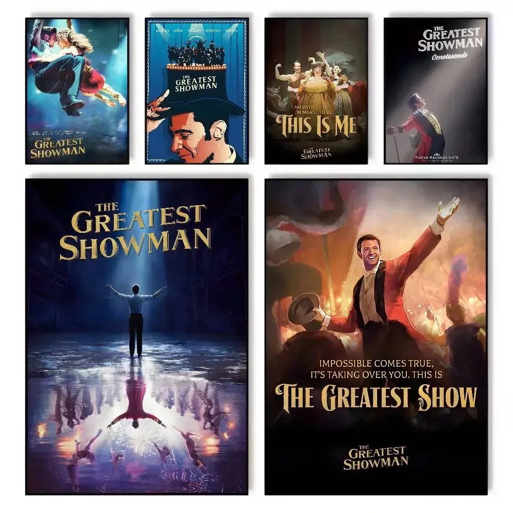 The Greatest Showman Movie Poster Art Canvas HD Aesthetic Printing Paper Wall Art for Living Room Bar Fashion Home Decor
