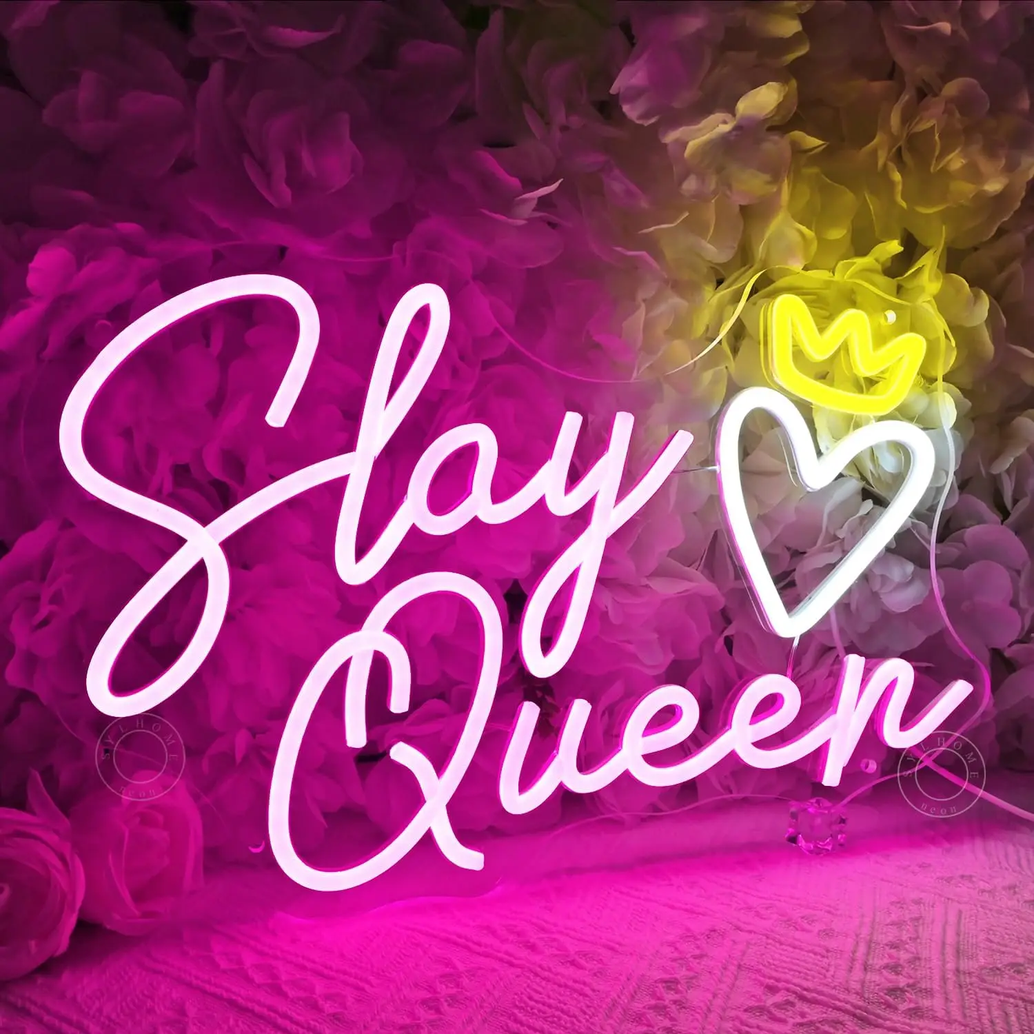 Letrero de pared de neón fresco, luces de neón regulables para Bar, dormitorio, decoración de sala de juegos para niñas, dibujo estético, regalos de cumpleaños para adolescentes