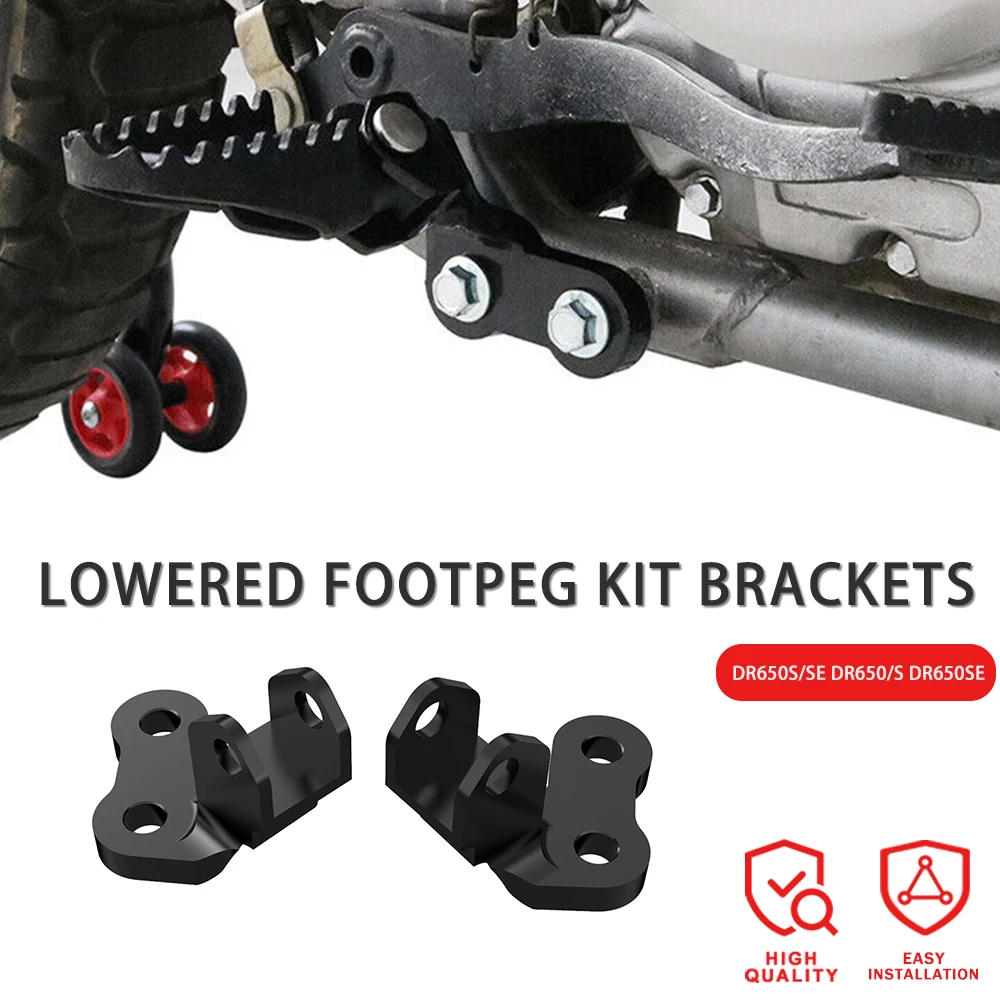 

2023 Front Foot Rests Pedal Bracket Lowering FOR SUZUKI DR650 DR650S DR650SE DR 650 S/SE Motorcycle Parts 1996-2022 2021 2020