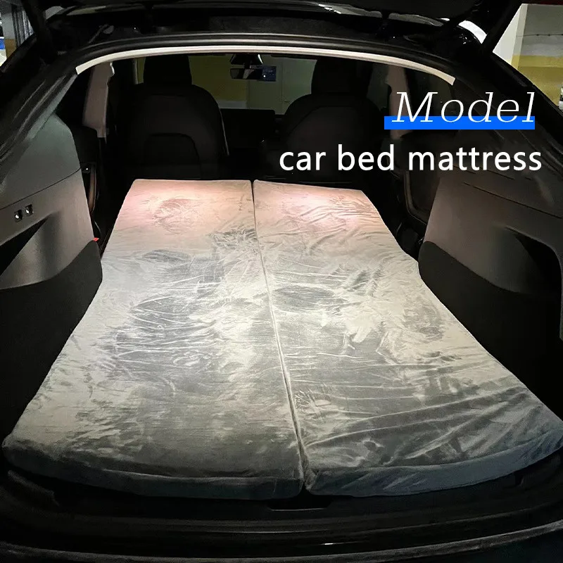 Materasso per auto Non gonfiabile per auto Tesla Model 3/Y Memory Foam Car Sleeping Travel Bed materasso da campeggio pieghevole accessori per auto