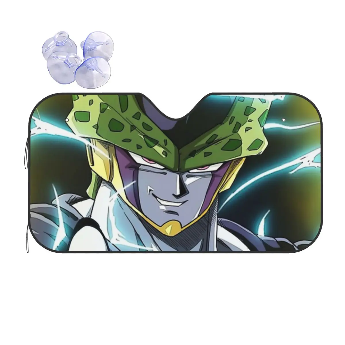 

Dragon Ball Cell Лобовое стекло Солнцезащитный козырек Выдвижной чехол Передний блок Окно 70x130 см Солнцезащитный козырек Стайлинг автомобиля