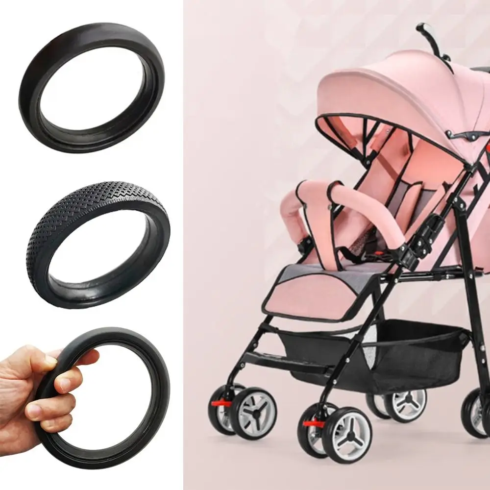 Durable Rubber Baby Stroller Wheel Tyre Silent Bearings Durable Stroller Spare Part High-quality for Babyzenes Yoyo Yoya YuYu