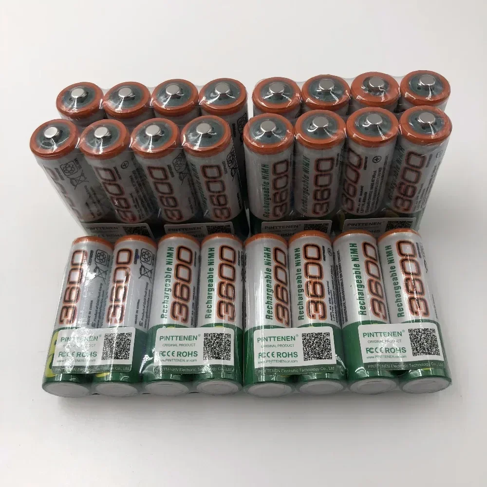 Batería AA de 1,2 V para juguetes, pilas precargadas NI MH de 3600mAh, Ni-MH AA3600 batería recargable, micrófono de cámara, 4-20 Uds.