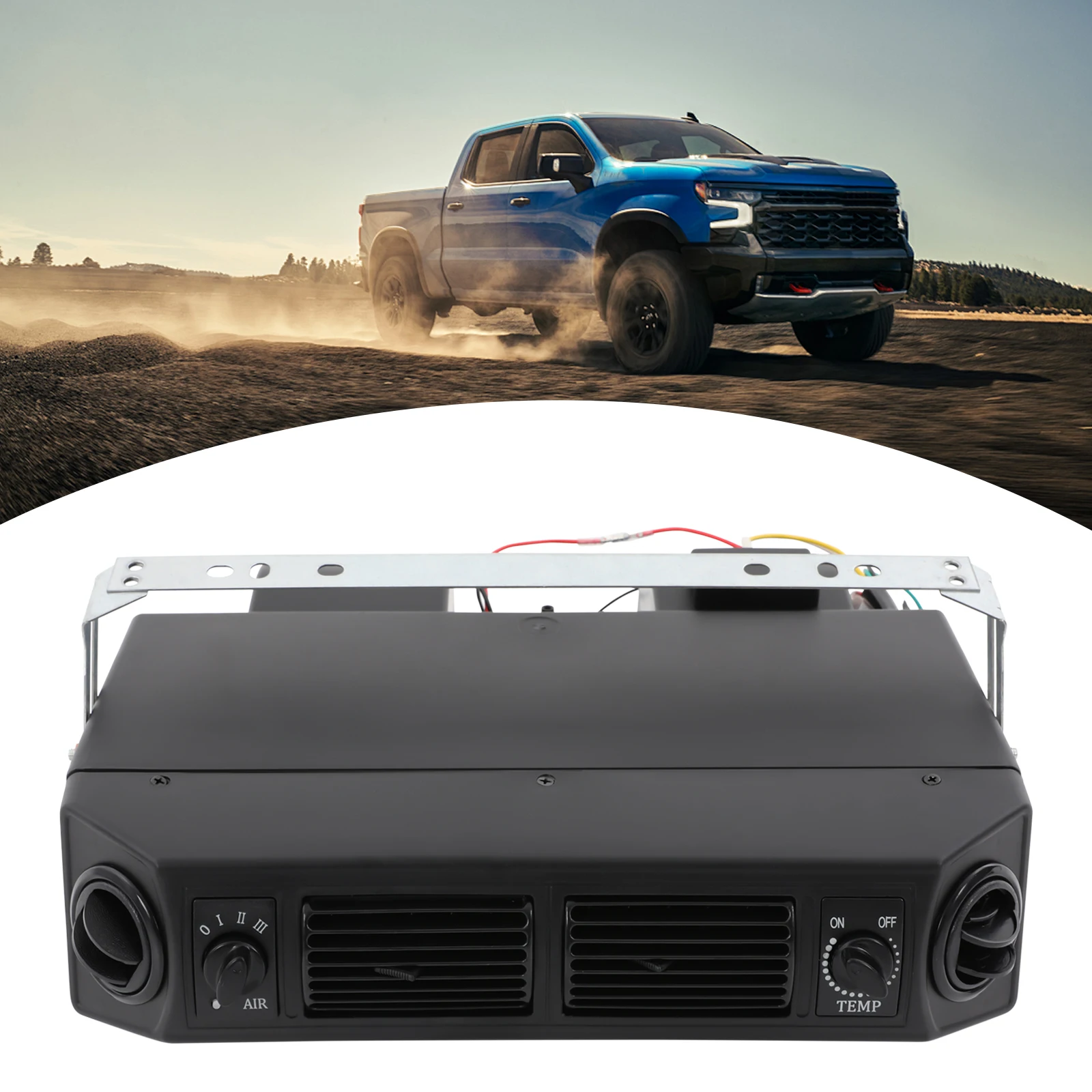 مكيف هواء شاحنة شديدة التحمل 24 فولت، 3 تحكم في السرعة لراحة القيادة ذات المدى الطويل #3