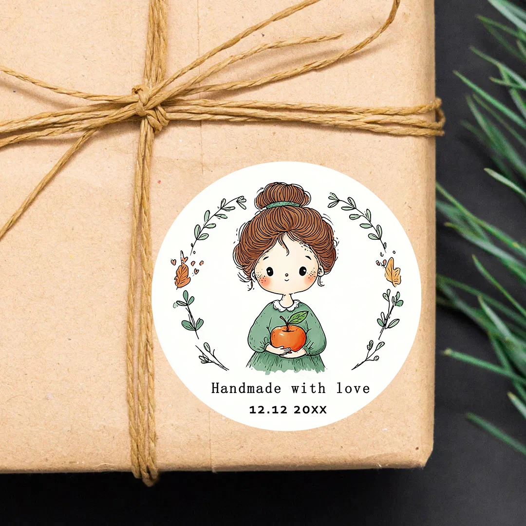 90pcs Custom Personalized Encourage girls  Name & Birthday Number Stickers for Wedding Baptism Party Gift Wrapping