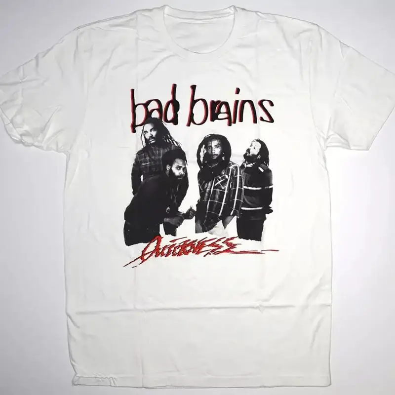 

Хлопковая футболка BAD Brains Band Quickness Tour, полный размер S 5XL