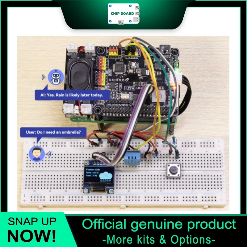 SunFounder AI Fusion Lab Kit Pi 5/4/3B+/Zero 2W, ChatGPT Gemini Grok, OpenCV MediaPipe Python