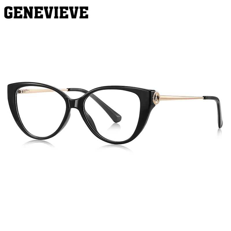 نظارات GENEVIEVE عصرية ومتعددة الاستخدامات بإطار دائري على شكل عين القطة للنساء مضادة للضوء الأزرق، وصفة طبية قابلة للتخصيص #4