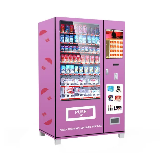 Large Volume Snack Beverage Vending Machine Quick Cooling 220V for Service Area adapt varied surrounding temperature