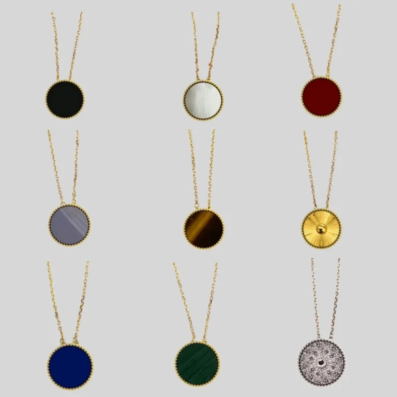 

Классическое ожерелье из стерлингового серебра 925 пробы с натуральным камнем 15 мм для женщин, цветочные украшения для повседневной носки, праздничный подарок