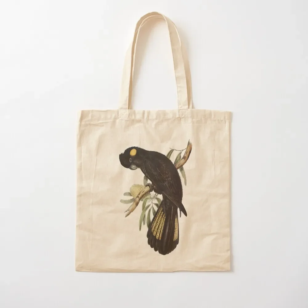 

Yellow-tailed Black Cockatoo (Calyptorhynchus funereus) Tote Bag tote bag men's shopping bag Women's beach bags