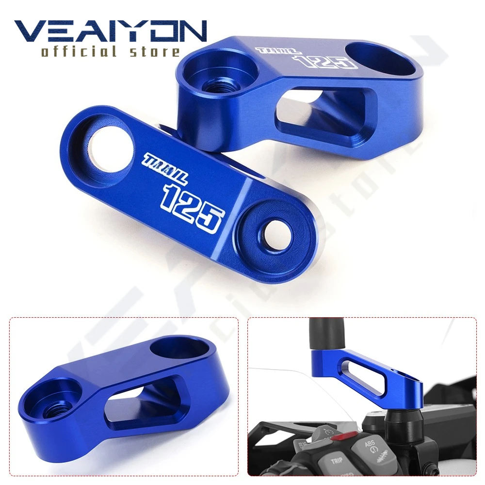 

For Trail125 CT125 2021 2022 2023 2024 2025 motorcycle accessories Mirror Riser Extenders Spacers Extension Adapter Adaptor