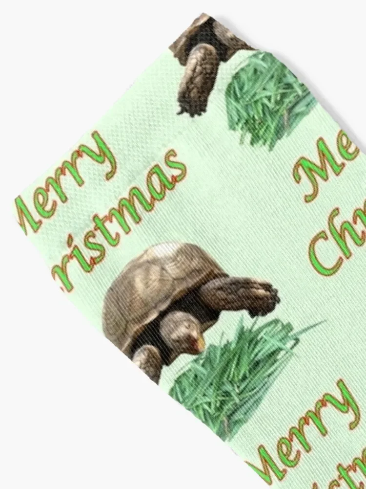 Sulcata Tortoise - Merry Christmas Socks Heating sock ankle custom Woman Socks Men's