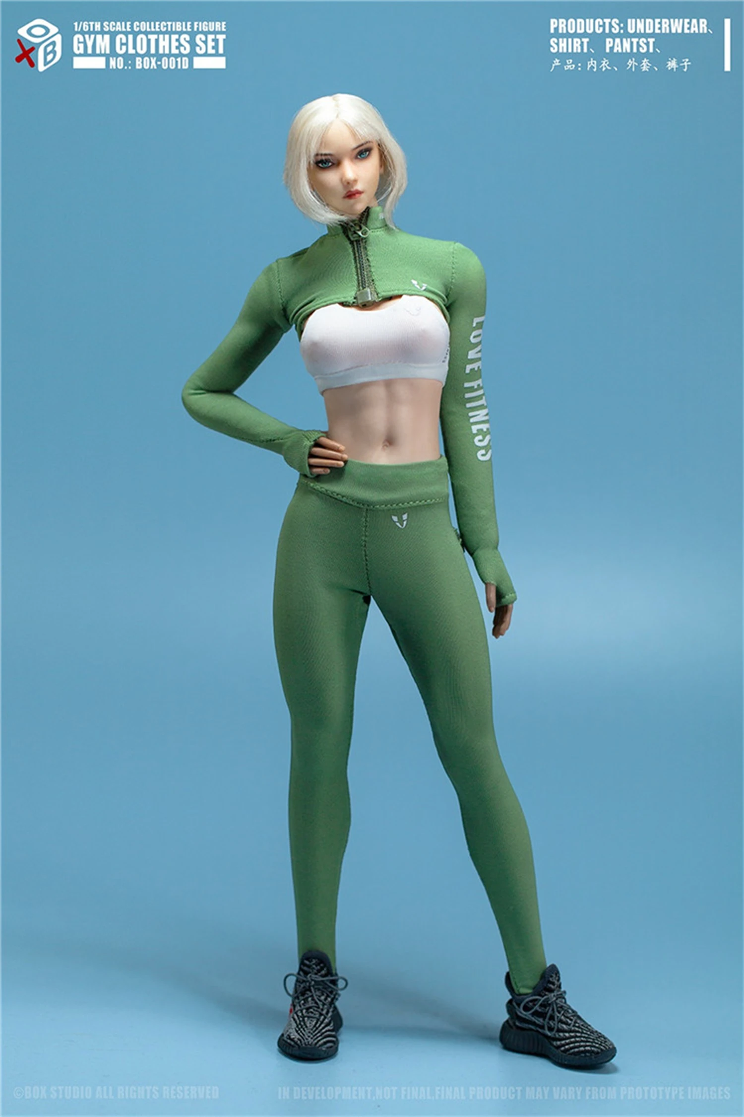 BOX STUDIO 1/6 BOX-001 Yoga Sportswear Sports Clothes Fit for 12\