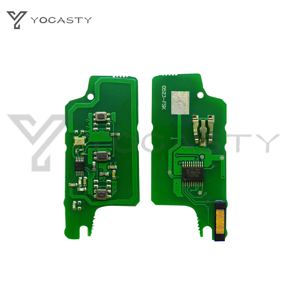 YOCASTY Flip Remote Car Key 433MHz  FSK ID46 For Peugeot 207 307 308 Expert Citroen DS3 Dispatch C4 Picasso HU83 CE0523