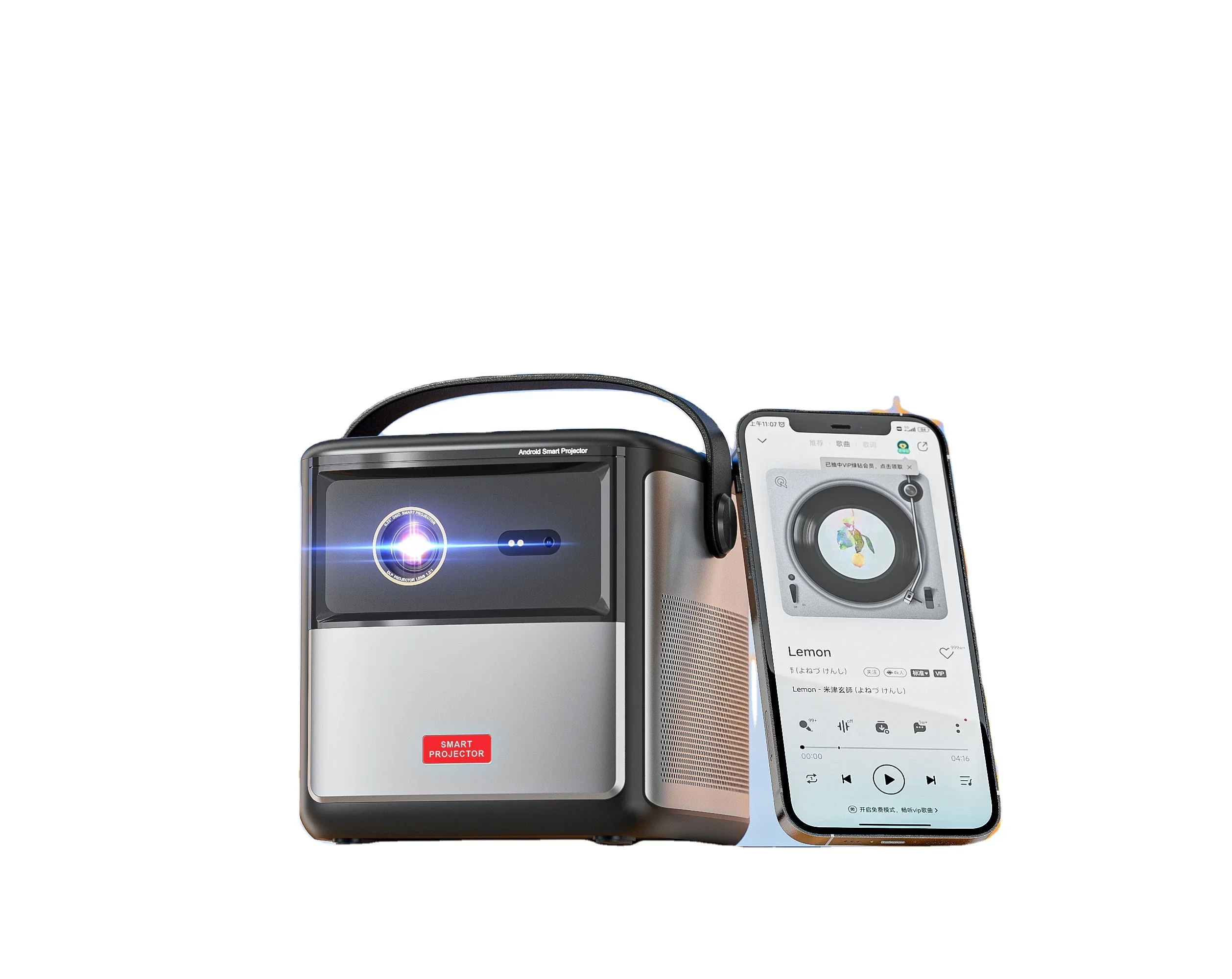 

S8 DLP projector HD 4K video android tv projector 450 ANSI MTK9630 chip proyector small safety projector outdoor camping