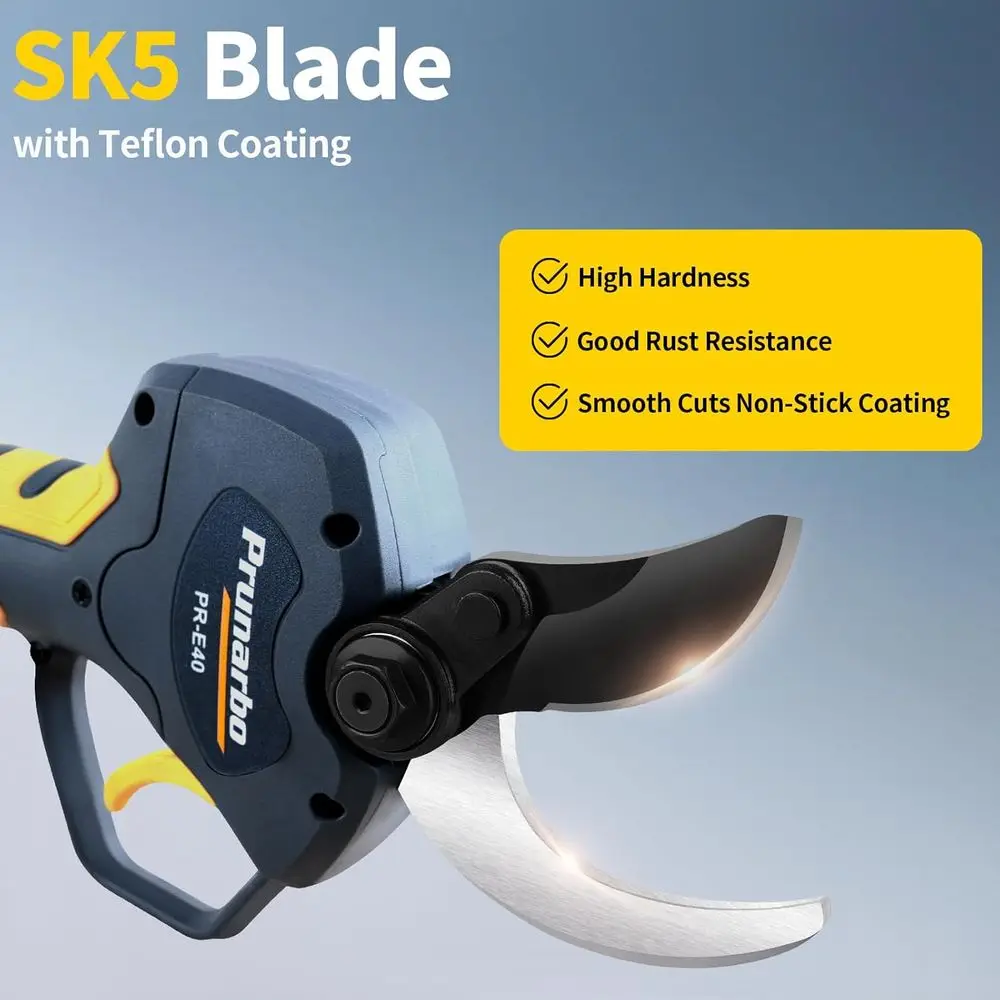 กรรไกรตัดกิ่งไร้สายแบบ 2-in-1 พร้อมมอเตอร์ไร้แปรงถ่าน ขนาด 40 มม. สำหรับมืออาชีพ พร้อมด้ามต่อ 1.6 นิ้ว ใช้ได้กับแบตเตอรี่ Makita 18V