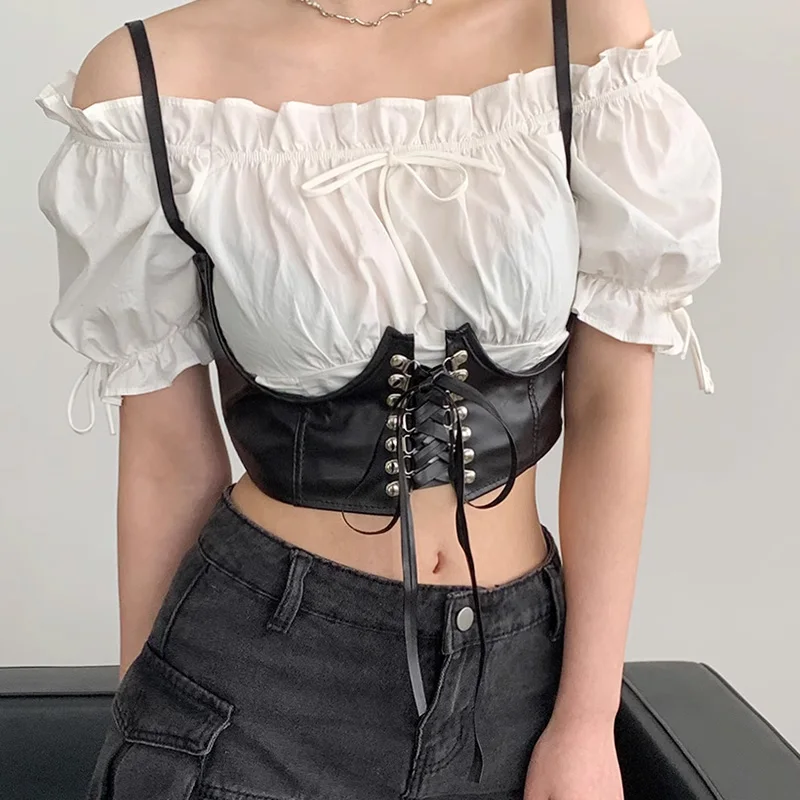 

Корсетный пояс в стиле ремня, женский пояс на груди, элитные роскошные бренды, поясные ремни в стиле хип-хоп для женщин, пояс в стиле панк, готика Y2K